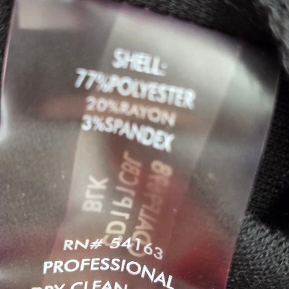 Calvin Klein Black Silver Beaded Knee Length Stretchy Dress Large 12 - Picture 8 of 8